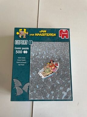 Jan van Haasteren Expert 500-Piece Comic Puzzle - Teal/Gray